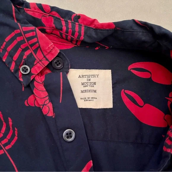 size medium short sleeve men’s button down x3 shirts - Picture 6 of 7